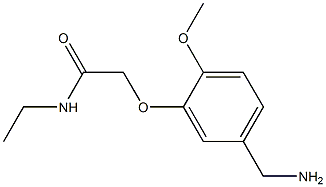 2-[5-(aminomethyl)-2-methoxyphenoxy]-N-ethylacetamide,,结构式