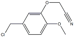 2-[5-(chloromethyl)-2-methoxyphenoxy]acetonitrile Structure