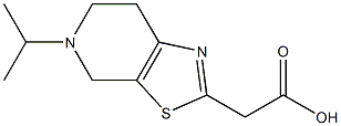 2-[5-(propan-2-yl)-4H,5H,6H,7H-pyrido[4,3-d][1,3]thiazol-2-yl]acetic acid Struktur