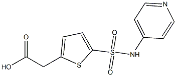 2-[5-(pyridin-4-ylsulfamoyl)thiophen-2-yl]acetic acid 结构式