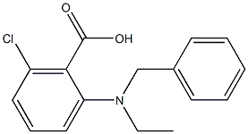 2-[benzyl(ethyl)amino]-6-chlorobenzoic acid Structure