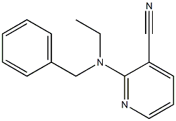 2-[benzyl(ethyl)amino]pyridine-3-carbonitrile Struktur