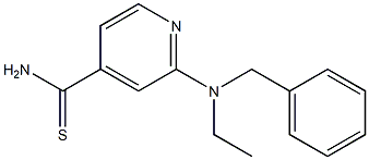 2-[benzyl(ethyl)amino]pyridine-4-carbothioamide Structure