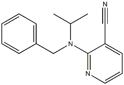 2-[benzyl(propan-2-yl)amino]pyridine-3-carbonitrile Struktur