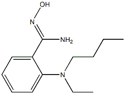 2-[butyl(ethyl)amino]-N'-hydroxybenzene-1-carboximidamide Structure