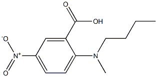 2-[butyl(methyl)amino]-5-nitrobenzoic acid 结构式