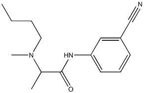  2-[butyl(methyl)amino]-N-(3-cyanophenyl)propanamide