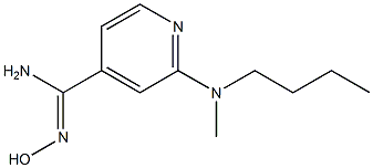 2-[butyl(methyl)amino]-N'-hydroxypyridine-4-carboximidamide Struktur