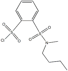 2-[butyl(methyl)sulfamoyl]benzene-1-sulfonyl chloride Structure