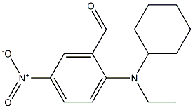 2-[cyclohexyl(ethyl)amino]-5-nitrobenzaldehyde 化学構造式