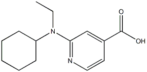 2-[cyclohexyl(ethyl)amino]pyridine-4-carboxylic acid Struktur