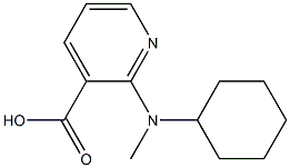 2-[cyclohexyl(methyl)amino]pyridine-3-carboxylic acid,,结构式