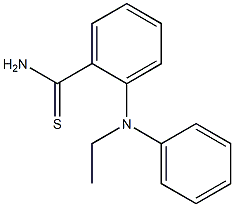 2-[ethyl(phenyl)amino]benzene-1-carbothioamide Struktur