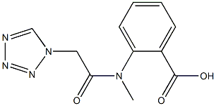 2-[methyl(1H-tetrazol-1-ylacetyl)amino]benzoic acid Structure