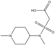  2-[methyl(1-methylpiperidin-4-yl)sulfamoyl]acetic acid