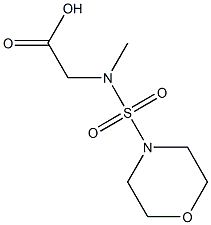 2-[methyl(morpholine-4-sulfonyl)amino]acetic acid Structure