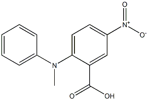 2-[methyl(phenyl)amino]-5-nitrobenzoic acid,,结构式