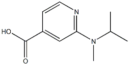 2-[methyl(propan-2-yl)amino]pyridine-4-carboxylic acid 结构式