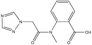 2-[N-methyl-2-(1H-1,2,4-triazol-1-yl)acetamido]benzoic acid,,结构式