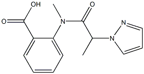  2-[N-methyl-2-(1H-pyrazol-1-yl)propanamido]benzoic acid