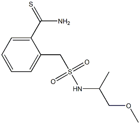 2-{[(1-methoxypropan-2-yl)sulfamoyl]methyl}benzene-1-carbothioamide Structure