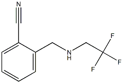 2-{[(2,2,2-trifluoroethyl)amino]methyl}benzonitrile Structure
