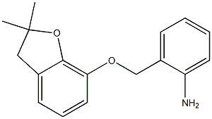 2-{[(2,2-dimethyl-2,3-dihydro-1-benzofuran-7-yl)oxy]methyl}aniline Struktur
