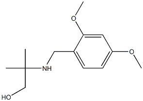 2-{[(2,4-dimethoxyphenyl)methyl]amino}-2-methylpropan-1-ol Struktur