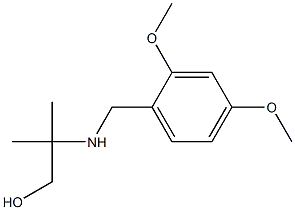 2-{[(2,4-dimethoxyphenyl)methyl]amino}-2-methylpropan-1-ol 结构式