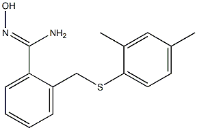 2-{[(2,4-dimethylphenyl)sulfanyl]methyl}-N'-hydroxybenzene-1-carboximidamide|