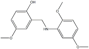 2-{[(2,5-dimethoxyphenyl)amino]methyl}-4-methoxyphenol,,结构式