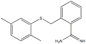 2-{[(2,5-dimethylphenyl)sulfanyl]methyl}benzene-1-carboximidamide
