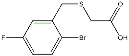 2-{[(2-bromo-5-fluorophenyl)methyl]sulfanyl}acetic acid|