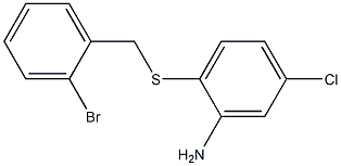 2-{[(2-bromophenyl)methyl]sulfanyl}-5-chloroaniline Structure