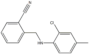 2-{[(2-chloro-4-methylphenyl)amino]methyl}benzonitrile Structure