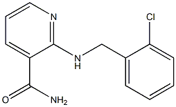 2-{[(2-chlorophenyl)methyl]amino}pyridine-3-carboxamide,,结构式