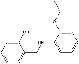 2-{[(2-ethoxyphenyl)amino]methyl}phenol Struktur