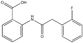 2-{[(2-fluorophenyl)acetyl]amino}benzoic acid Struktur