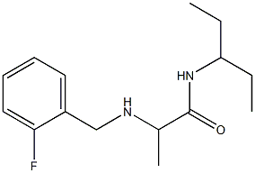 2-{[(2-fluorophenyl)methyl]amino}-N-(pentan-3-yl)propanamide Structure