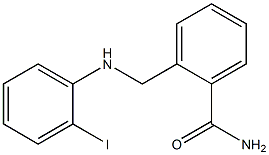2-{[(2-iodophenyl)amino]methyl}benzamide Struktur