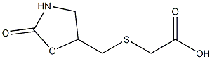 2-{[(2-oxo-1,3-oxazolidin-5-yl)methyl]sulfanyl}acetic acid 化学構造式