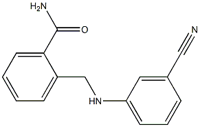 2-{[(3-cyanophenyl)amino]methyl}benzamide 结构式