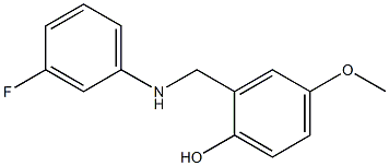 2-{[(3-fluorophenyl)amino]methyl}-4-methoxyphenol 结构式