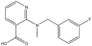 2-{[(3-fluorophenyl)methyl](methyl)amino}pyridine-3-carboxylic acid Structure