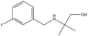 2-{[(3-fluorophenyl)methyl]amino}-2-methylpropan-1-ol Struktur