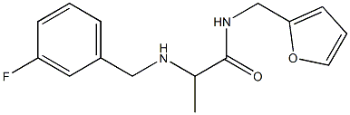 2-{[(3-fluorophenyl)methyl]amino}-N-(furan-2-ylmethyl)propanamide