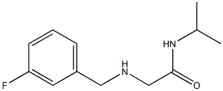 2-{[(3-fluorophenyl)methyl]amino}-N-(propan-2-yl)acetamide Struktur