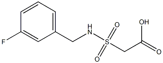 2-{[(3-fluorophenyl)methyl]sulfamoyl}acetic acid,,结构式
