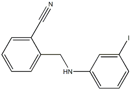 2-{[(3-iodophenyl)amino]methyl}benzonitrile,,结构式