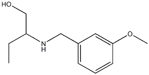 2-{[(3-methoxyphenyl)methyl]amino}butan-1-ol,,结构式